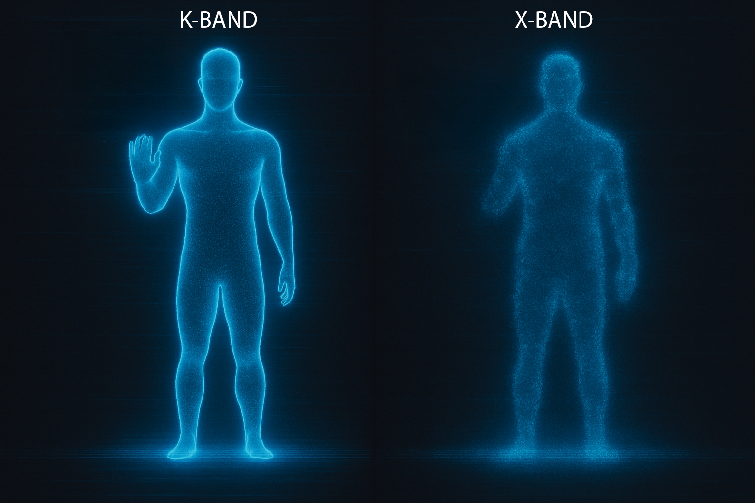 K band or X band listed no icons