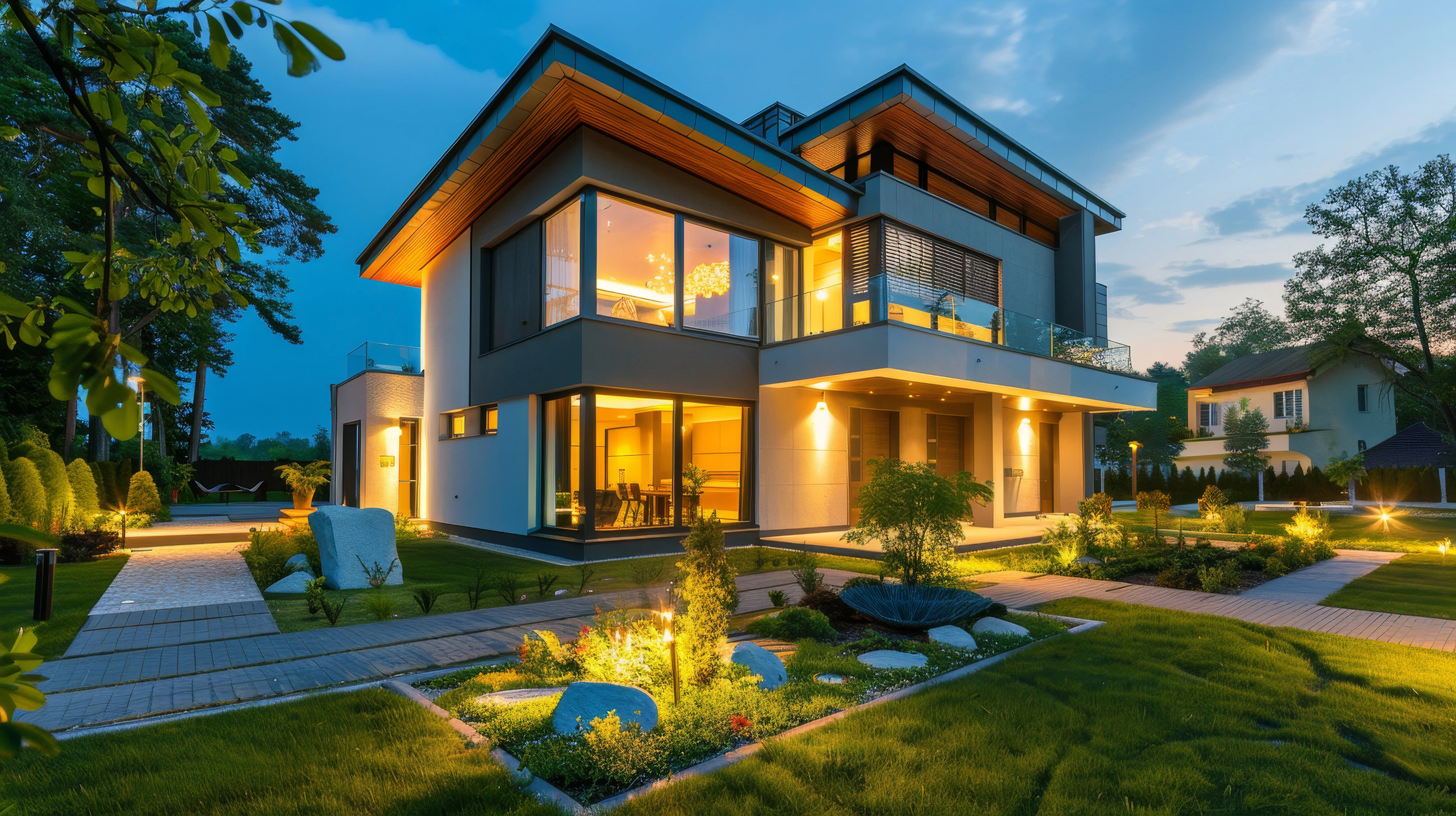 Luxury residential home no tree