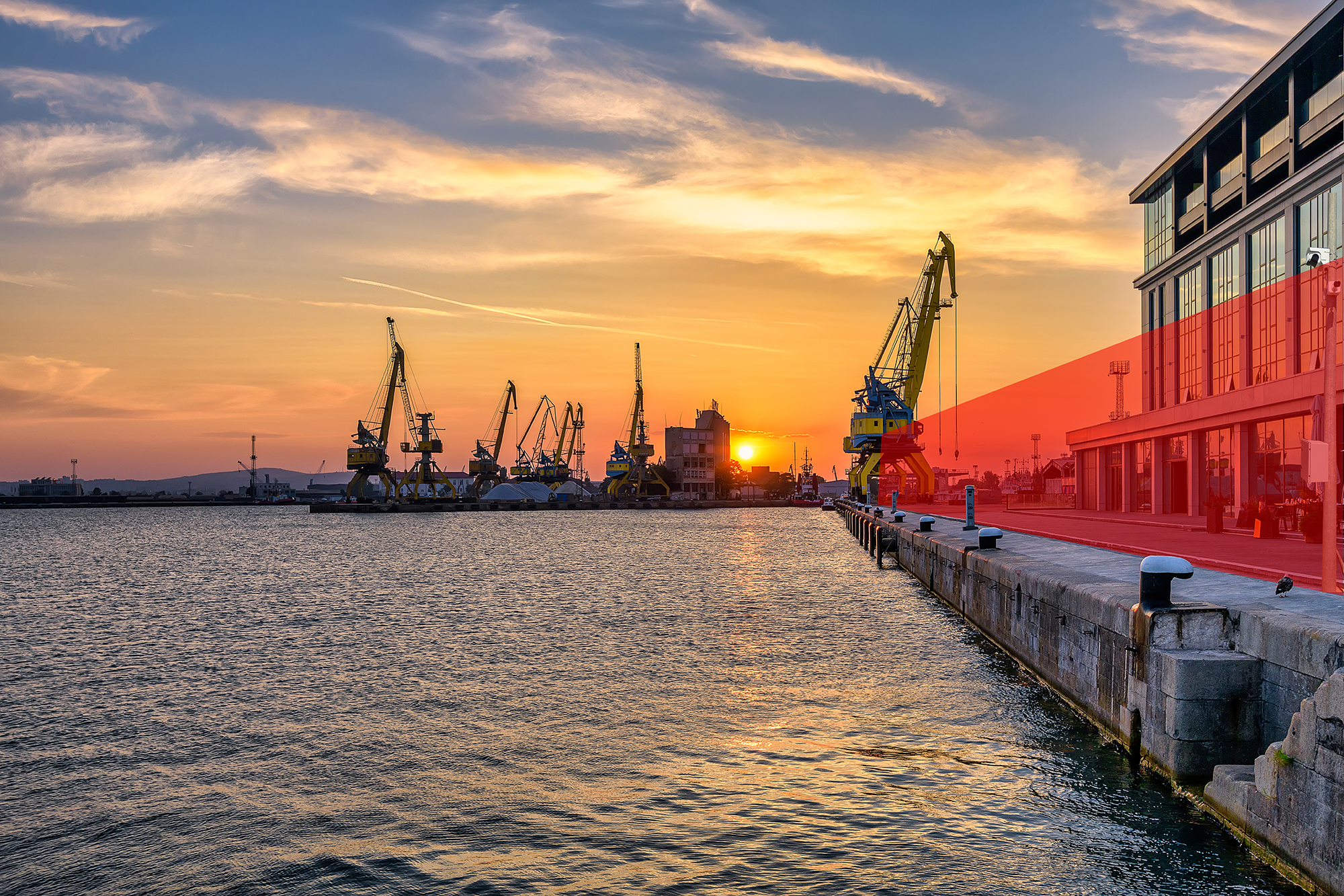 Harbour water line protection with RLS Pro