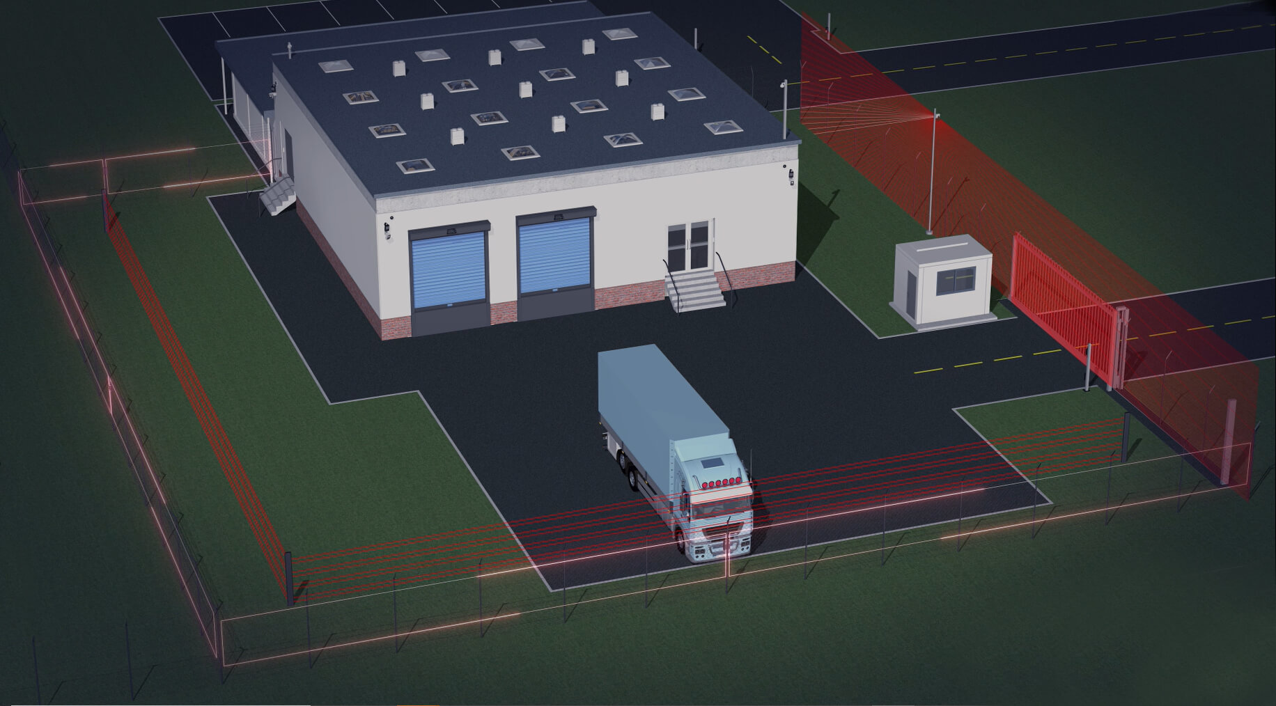 Optex warehouse security