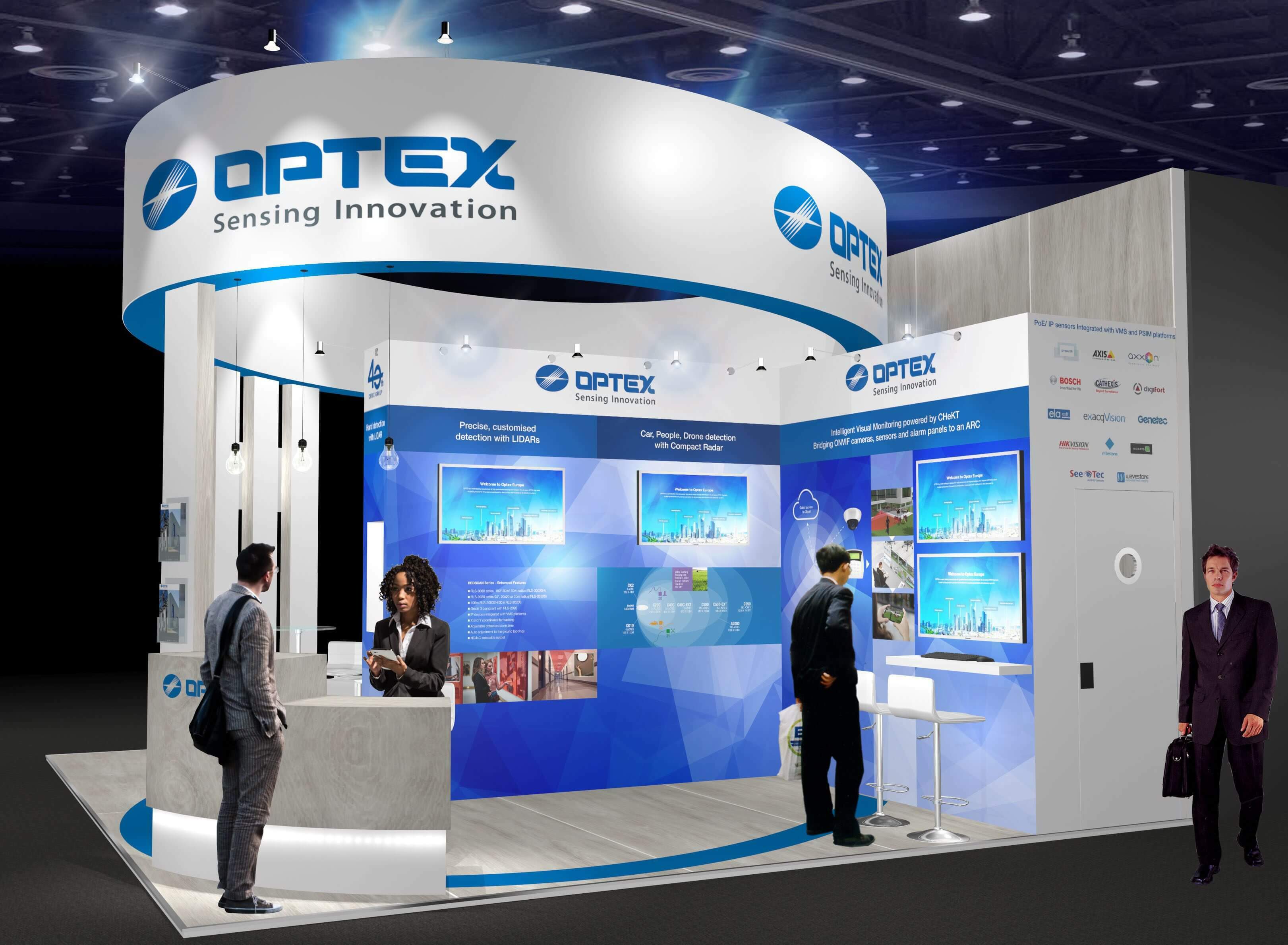 Optex IFSEC stand LR 1