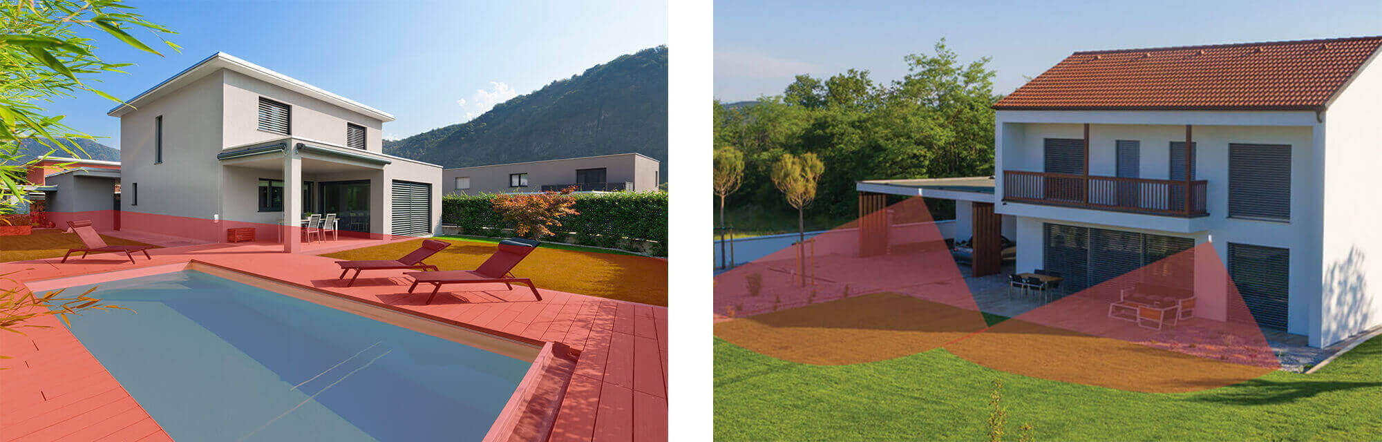 Descubra con OPTEX tecnologia proteccion espacios amplios jardines piscinas proximidad vivienda