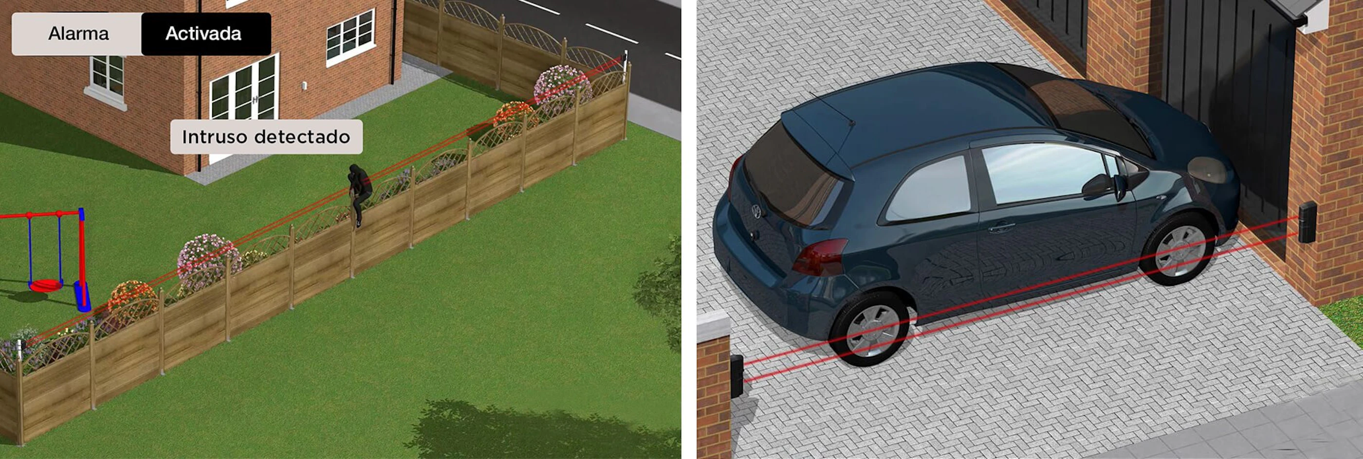 Optex proteccion perimetro barreras IR activas