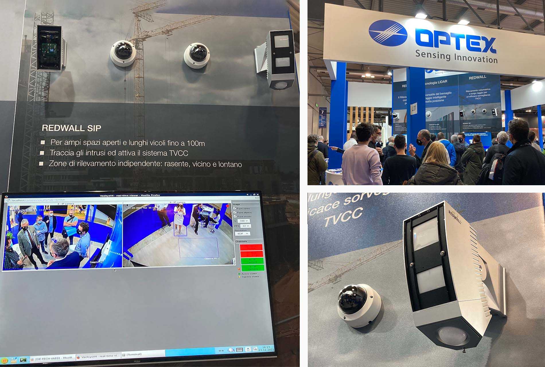 Optex redwall sip camera demo montage