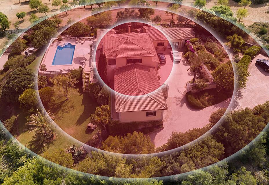 Optex sistema de seguridad anillos