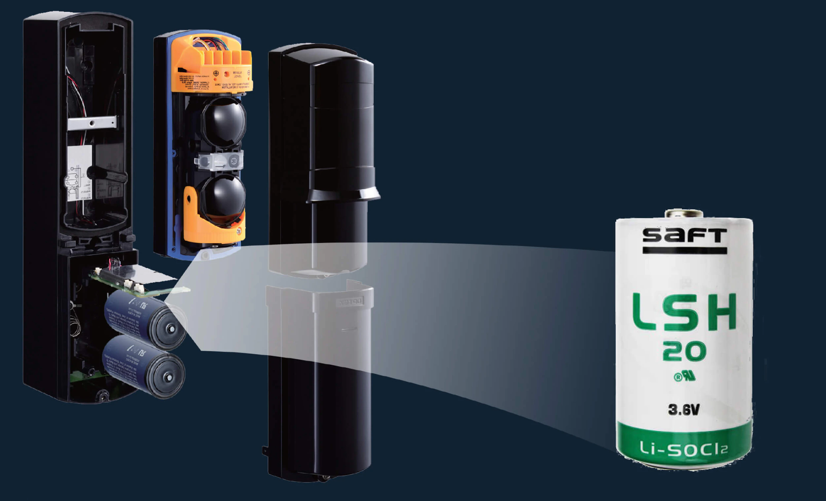 Optex battery active infrared beams