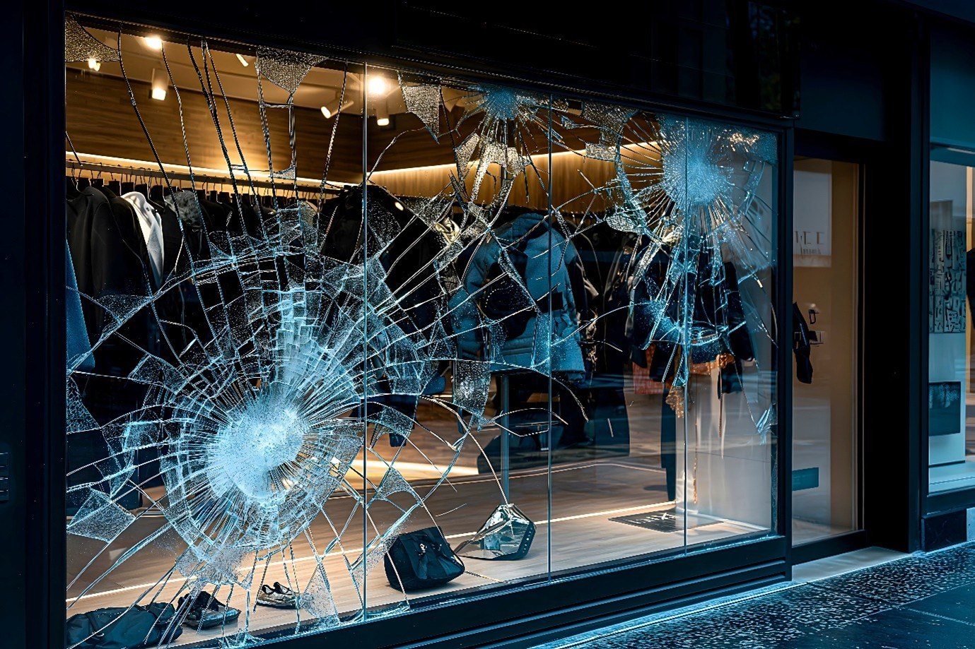 Smashed window