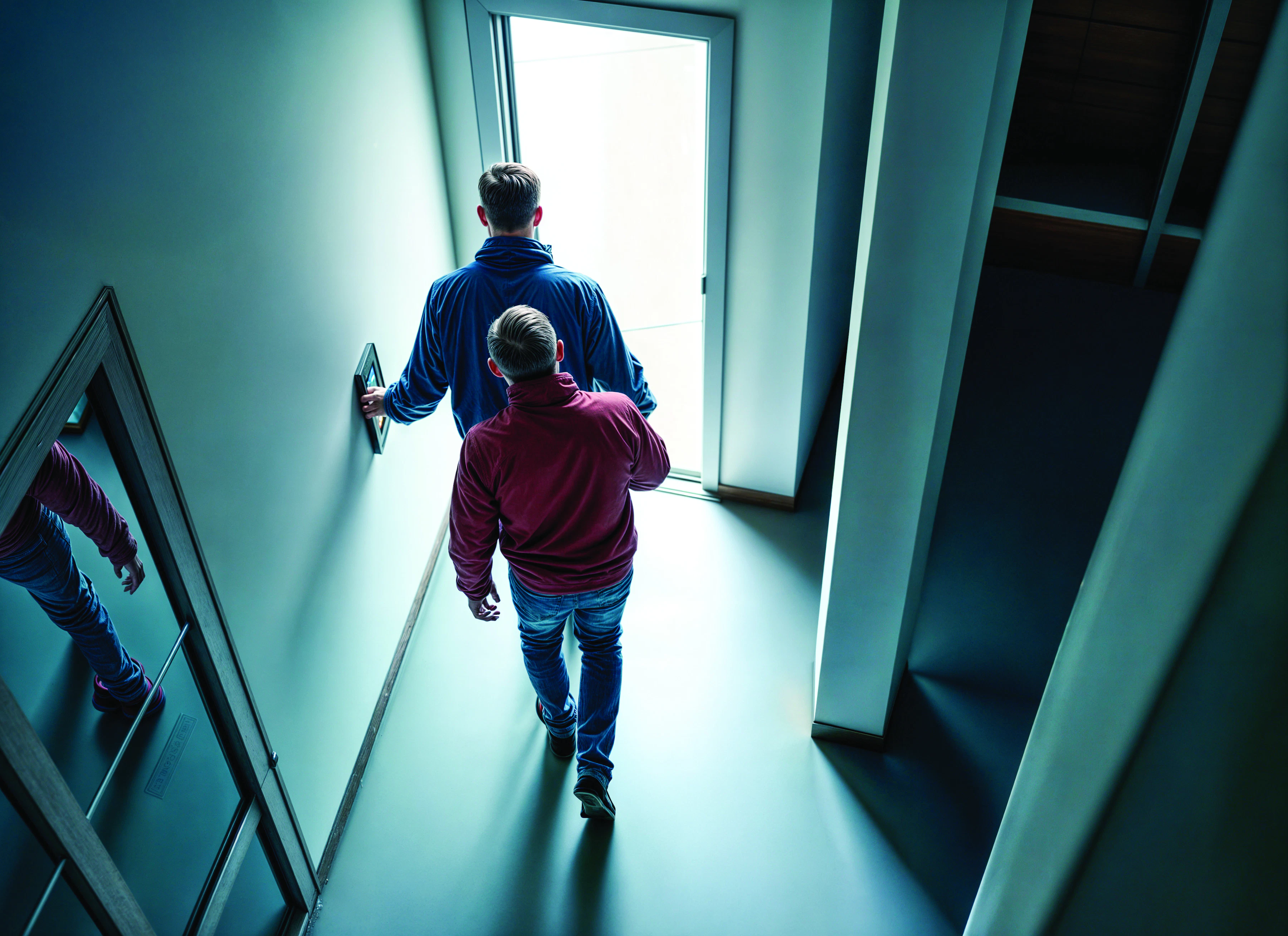 Tailgating swiping card