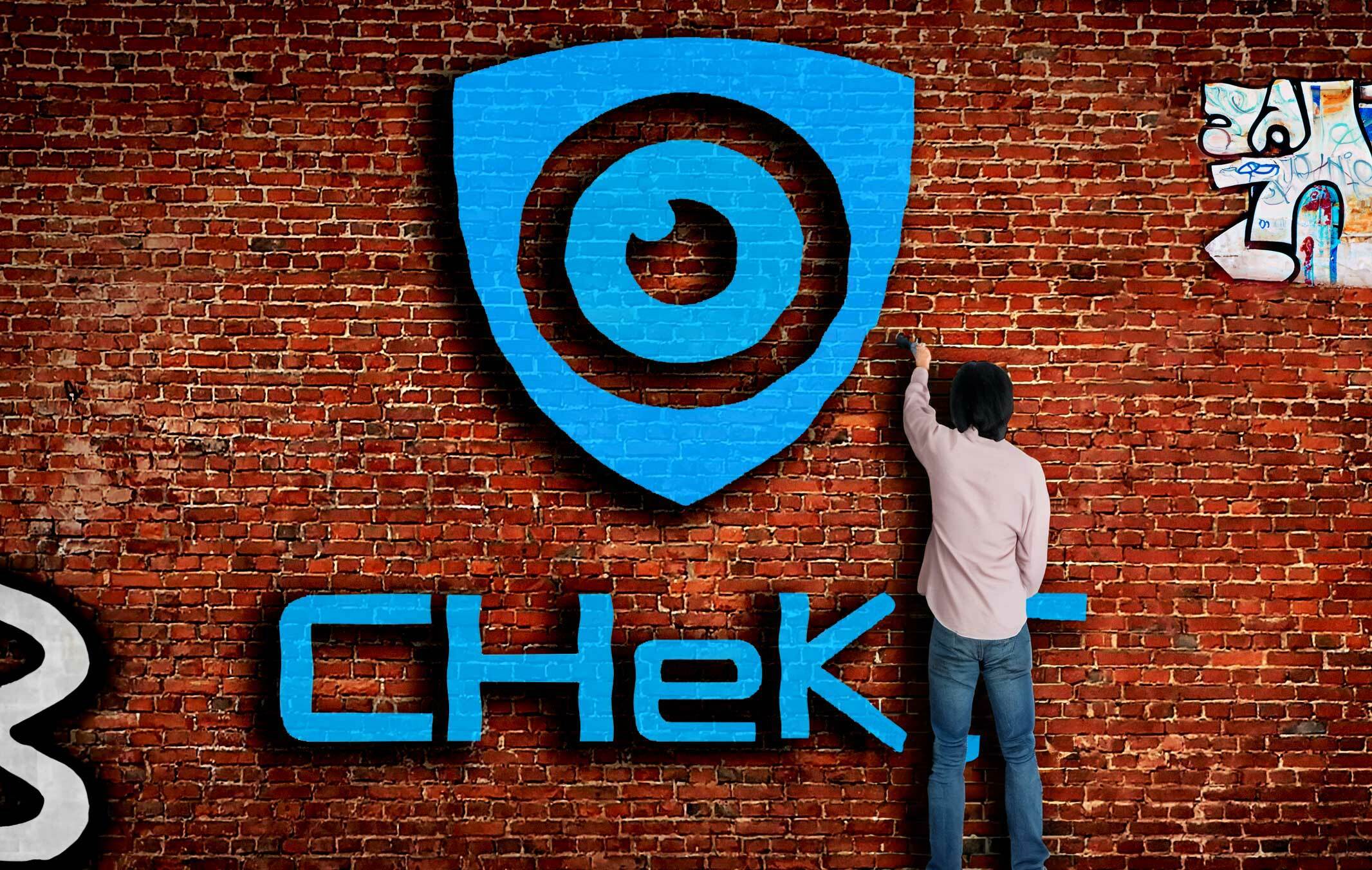 Chekt logo grafitti