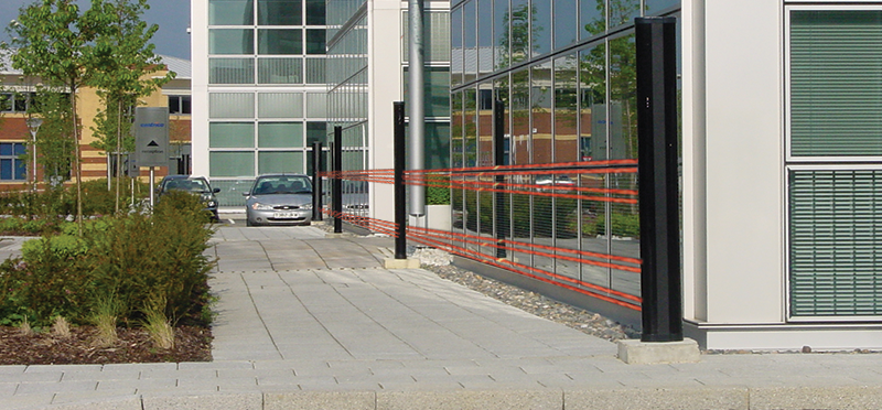 Optex beam tower application rectangular visual